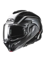 Kask szczękowy HJC F100 Reff czarno-biały