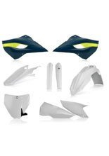 Pełny zestaw plastików Acerbis Husqvarna FC/ TC [15'] granatowo-biały-fluo