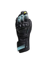 Rękawice motocyklowe Dainese Fiero Metal czarno-niebiesko-żółty