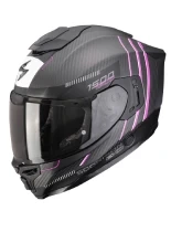 Kask integralny Scorpion EXO-1500 CARBON AIR Zity czarno-różowy matowy
