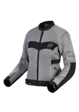 Kurtka motocyklowa damska tekstylna Ozone Dart szaro-czarna
