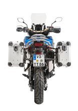 Zestaw: kufry boczne z anodowanego aluminium srebrne "And-S" Zega Evo + stelaże czarne Touratech Honda CRF1000L Africa Twin (18-) / CRF1000L Adventure Sports (31+38L)