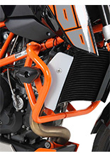 Gmole z crash padami - pomarańczowy Hepco&Becker do KTM 690 Duke [12-15]