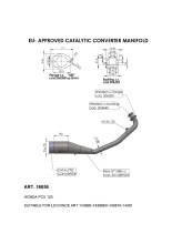 Homologowany kolektor LeoVince z katalizatorem do Honda PCX 125 [21-22]
