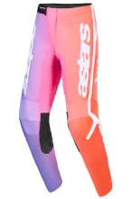 Spodnie cross Alpinestars MX Fluid Apex fioletowo-różowo-czerwone