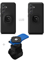 Zestaw: etui na telefon Samsung Galaxy S24 oraz uchwyt Quad Lock montowany za pomocą paska z szybkozłączką