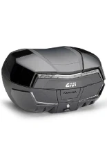 Kufer centralny Givi Monokey V58NNTB2 Maxia 5 z dodatkowym ryglem wewnętrznym, czarny z przezroczystymi odblaskami [pojemność: 58 litrów]