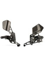 Zestaw regulowanych podnóżków z dźwigniami GILLES AS31-S06 Suzuki GSX-R 1000 (05-06) czarny