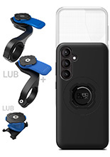 Zestaw rowerowy: etui MAG na telefon Samsung Galaxy S23 FE (magnetyczne) + wodoodporny pokrowiec MAG + mocowanie Quad Lock