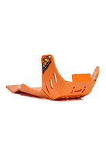 Płyta pod silnik AXP Racing Xtrem KTM 450SXF/450XCF (23-) z osłoną podnośnika pomarańczowa
