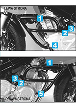 Gmol silnika Hepco&Becker do BMW F 800 S Srebrny