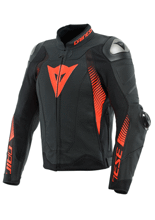 Kurtka motocyklowa skórzana Dainese Super Speed 4 czarno-czerwona