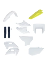 Pełny zestaw plastików Acerbis Husqvarna (wybrane modele) biały