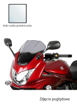 Szyba motocyklowa MRA Oryginalny kształt "O" Suzuki GSF Bandit 650 S (05-08)/ 1200 S (06-10)/ 1250 S (07-16) przeźroczysta