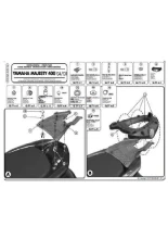 Stelaż pod kufer centralny Monolock Kappa Yamaha Majesty 400 (04-14)[płyta montażowa w zestawie]