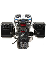 Zestaw: kufry boczne + stelaże Hepco&Becker Xplorer Cutout do Hondy CRF 1100L Africa Twin Adventure Sports (24-) czarne