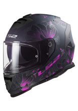 Kask integralny LS2 FF800 Storm II Burst czarno-różowy matowy