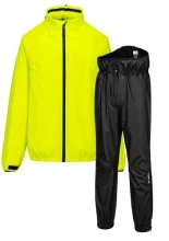 Kombinezon przeciwdeszczowy motocyklowy dwuczęściowy K-OUT Air fluo-czarny