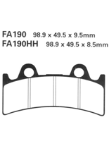 Klocki hamulcowe EBC FA190 98.9 x 49.5 x 9.5mm NA PRZÓD