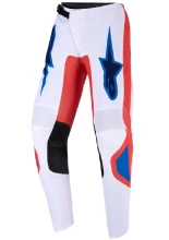 Spodnie cross dziecięce Alpinestars MX Fluid Grid pomarańczowo-biało-niebieskie
