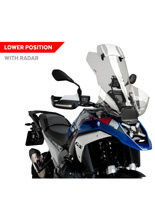 Szyba motocyklowa turystyczna PUIG BMW R 1300 GS (23-24) przezroczysta [z deflektorem; do modeli z radarem]