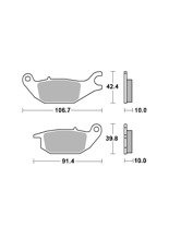 Klocki hamulcowe [tył] SBS 784 HF