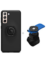 Zestaw: etui na telefon Samsung Galaxy S21 oraz uchwyt Quad Lock montowany za pomocą paska z szybkozłączką