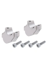 Podwyższenie kierownicy Hepco&Becker BMW F 800 GS Adventure (13-18) [30 mm w górę, 15 mm w tył] srebrne