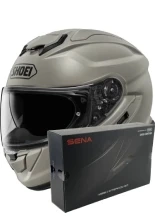 Zestaw: kask integralny Shoei GT-Air 3 Chalk szary + dedykowany interkom motocyklowy Sena SRL 3
