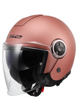 Kask otwarty LS2 OF620 Classy Solid różowo-złoty matowy