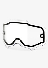 Szybka podwójna do gogli 100% Armega przezroczysta