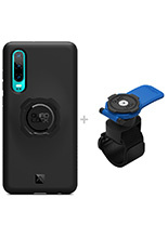 Zestaw: etui na telefon Huawei P30 + uchwyt Quad Lock montowany za pomocą paska z szybkozłączką