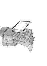 Stelaż pod kufer centralny Shad Top Master Honda (wybrane modele)