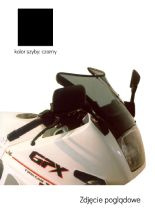 Szyba motocyklowa MRA Spoiler "S" Kawasaki GPX 600 R (wszystkie roczniki) czarna