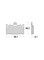 KLOCKI HAMULCOWE SBS 631 HS