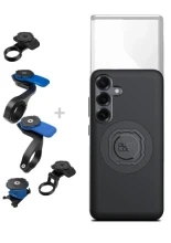 Zestaw rowerowy: etui MAG na telefon Samsung Galaxy S25+ (magnetyczne) + wodoodporny pokrowiec MAG + mocowanie Quad Lock