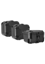 Zestaw: kufry boczne DUSC M i L + kufer centralny DUSC L + stelaże PRO + stelaż Street-Rack SW-Motech KTM (wybrane modele) [poj.: 1 x 33l + 2 x 41l]