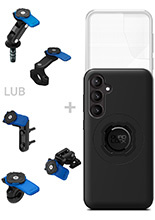 Zestaw na motocykl: etui MAG na telefon Samsung Galaxy S23 FE (magnetyczne) + wodoodporny pokrowiec MAG + mocowanie Quad Lock