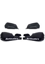 Osłoni dłoni Barkbusters VPS z regulowanymi deflektorami, czarno-białe + zestaw montażowy Moto Guzzi Stelvio 1000 (24-)
