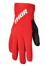 Rękawice cross Thor Spectrum Cold Weather czerwono-białe