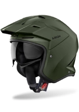 Kask otwarty Airoh Kombakt Military zielony matowy