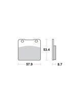 KLOCKI HAMULCOWE SBS 577 HS