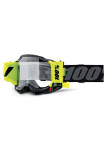 Gogle motocyklowe 100% Accuri 2 Forecast czarno-szaro-żółte