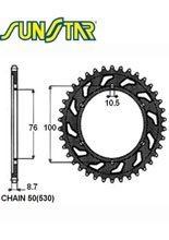 SUZUKI GSX-R 1100W [93-94] zestaw napędowy DID50 ZVMX ZŁOTY SUPER STREET (X-ring hiper-wzmocniony) oraz zębatki SUNSTAR