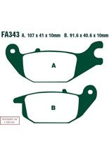 Klocki hamulcowe FA343 (kpl. na 1 tarczę)