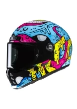 Kask integralny HJC V10 Squeeze niebiesko-różowy