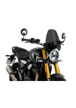 Szyba motocyklowa sportowa PUIG New Generation Triumph Scrambler 400X (24-)/ Triumph Speed 400 (24-) mocno przyciemniana