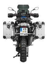 Zestaw: kufry boczne z anodowanego aluminium srebrne "And-S" Zega Evo + stelaże srebrne Touratech BMW R1250GS/ R1250GS Adventure/ R1200GS (13-)/ R1200GS Adventure (14-) (31+38L)