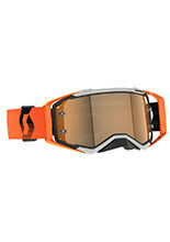 Gogle motocyklowe Scott Prospect Amplifier ze złotą lustrzaną szybą szaro-pomarańczowe