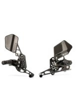 Zestaw regulowanych podnóżków z dźwigniami GILLES AS31-S09 Suzuki GSX 1300 R Hayabusa (13-20) czarny